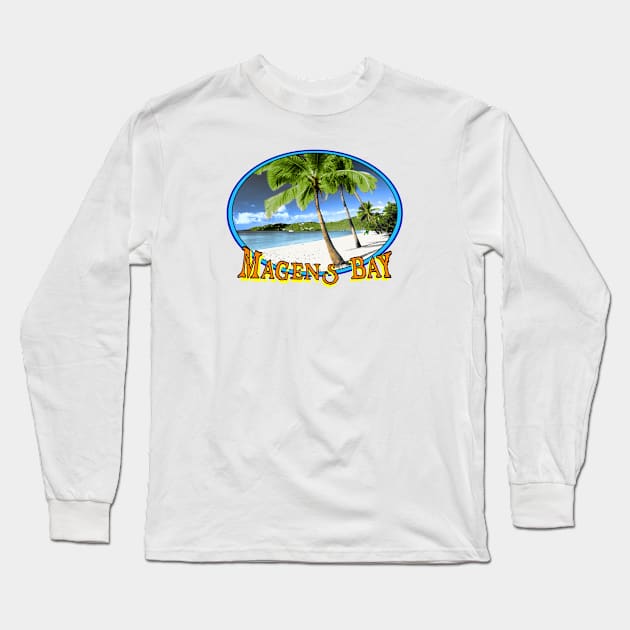 Magen's Bay Long Sleeve T-Shirt by Retro-Matic